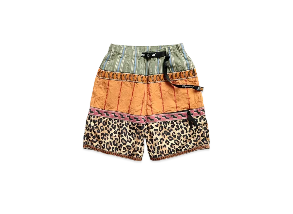 KAPITAL CRAZY PATCHWORK ECO BAKA SHORT PANTS 2021 "Orange"