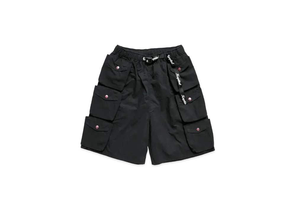 KAPITAL LIP STOP NAM SHORT PANTS "Black"