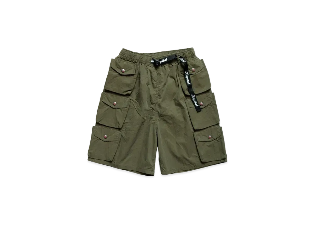 KAPITAL LIP STOP NAM SHORT PANTS "Khaki"