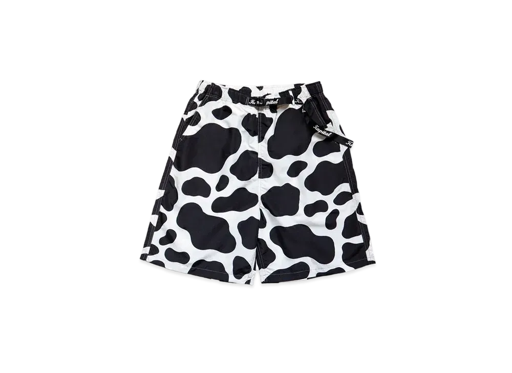 KAPITAL FAST DLY TAFA COWPRINT EASY SHORT PANTS "White"