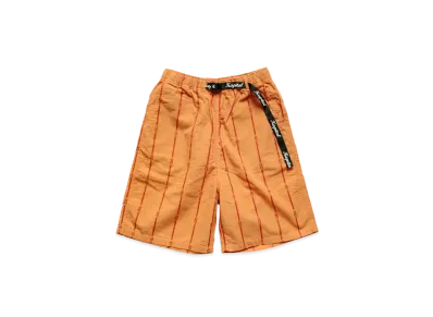 KAPITAL COTTON SHAM STRIPE EASY SHORT PANTS "Orange"