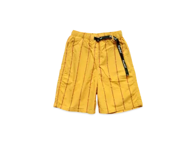 KAPITAL COTTON SHAM STRIPE EASY SHORT PANTS "Yellow"
