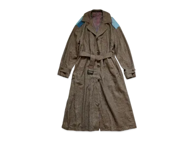 KAPITAL Cotton Tweed Dragging Coat "Brown"