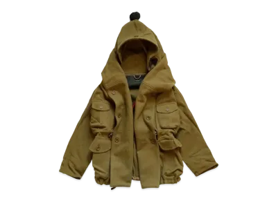 KAPITAL 40s Wool Traggle Ring Coat "Gold"