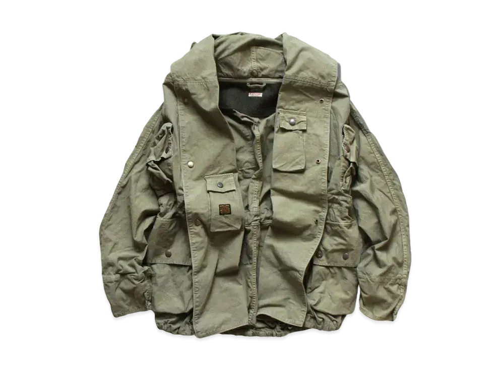 KAPITAL Ripstop Alpine Ring Coat "khaki"