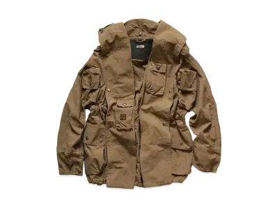 KAPITAL Ripstop Alpine Ring Coat "Gold"