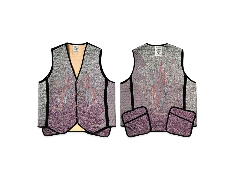 KAPITAL 3D Knit Chimayo Hyper Vest 2021 "Silver"