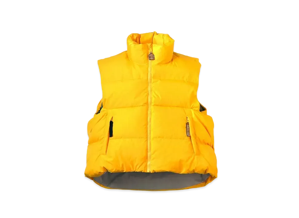 KAPITAL Ripstop Nylon Down Burger-Keel Vest "Yellow"