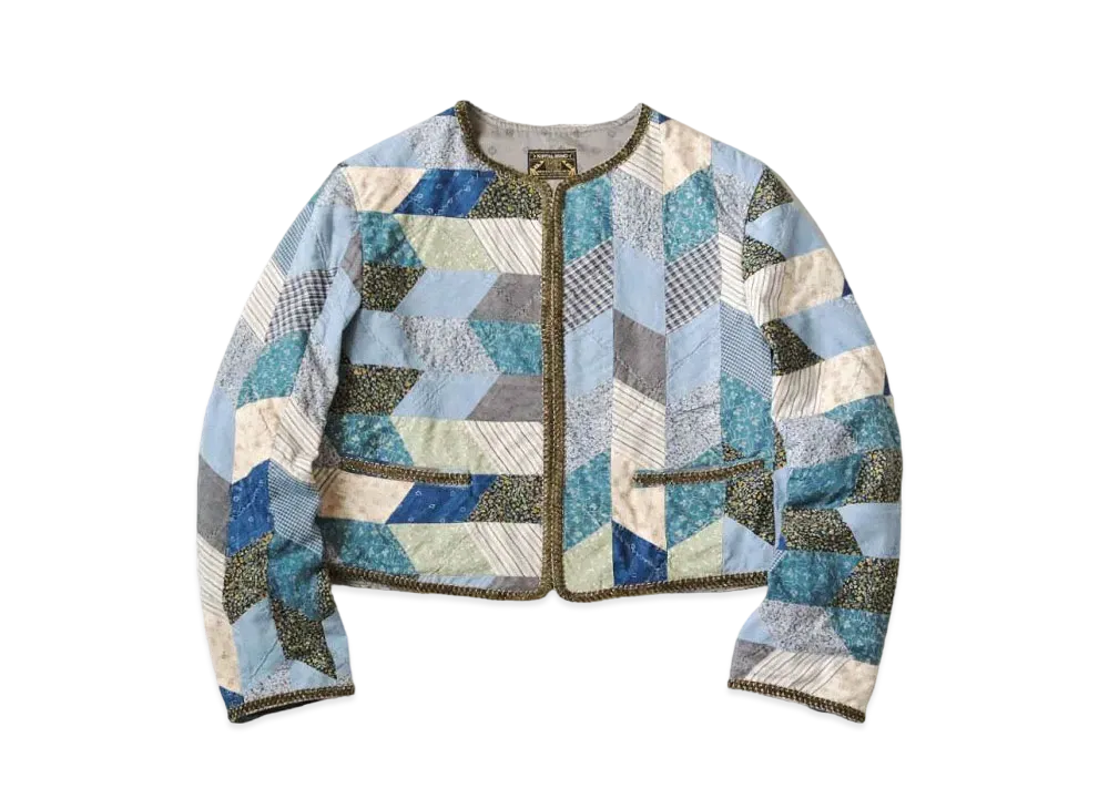 KAPITAL Yabane Quilt Patchwork Chateau Bolero "Indigo"