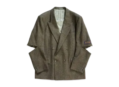 KAPITAL Herringbone Tweed Cut Out Elbow W Jacket "khaki"
