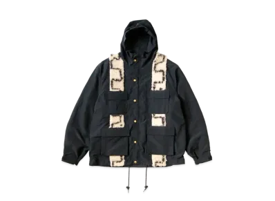 KAPITAL 60/40 Cross Berber Bamboo Manpa "Black"