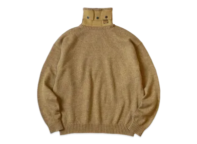 KAPITAL 8G Cotton Wool Nickel 3 High Neck Sweater "Gold"