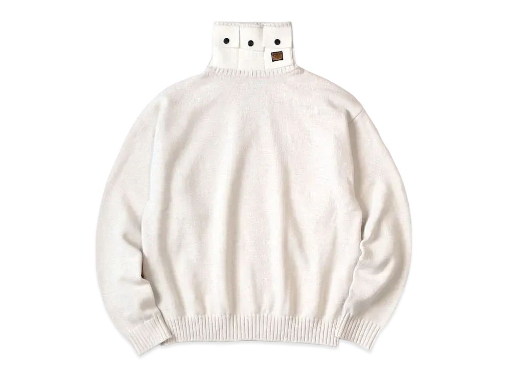 KAPITAL 8G Cotton Wool Nickel 3 High Neck Sweater "Kinari"