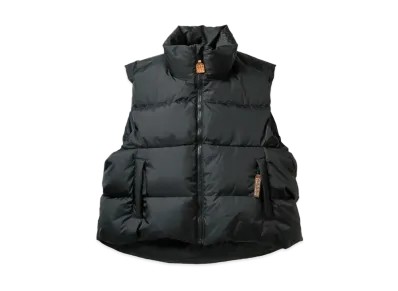 KAPITAL Ripstop Nylon Down Vest "Black"