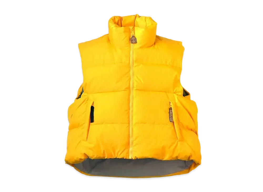 KAPITAL Ripstop Nylon Down Vest "Yellow"