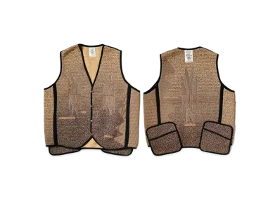KAPITAL 3D Knit Hyper Chimayo Vest "Gold"