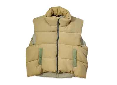 KAPITAL 60/40 Cross Vest Snow Processing "Beige"