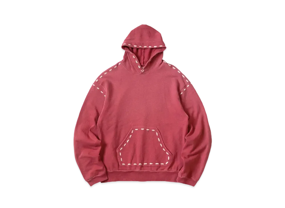 KAPITAL Fleece Marionette Hood Sweat "Red"