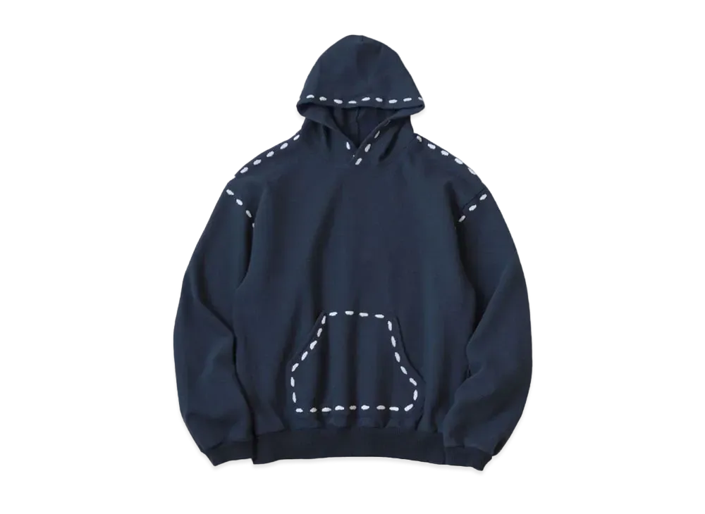 KAPITAL Fleece Marionette Hood Sweat "Navy"