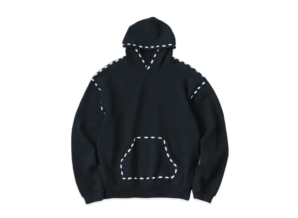 KAPITAL Fleece Marionette Hood Sweat "Black"