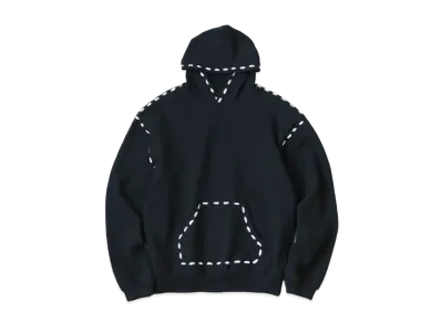 KAPITAL Fleece Marionette Hood Sweat "Black"