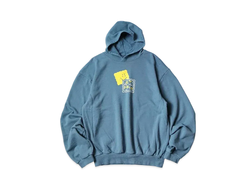 KAPITAL 30 Fleece Hood Sweat "Blue Grey"