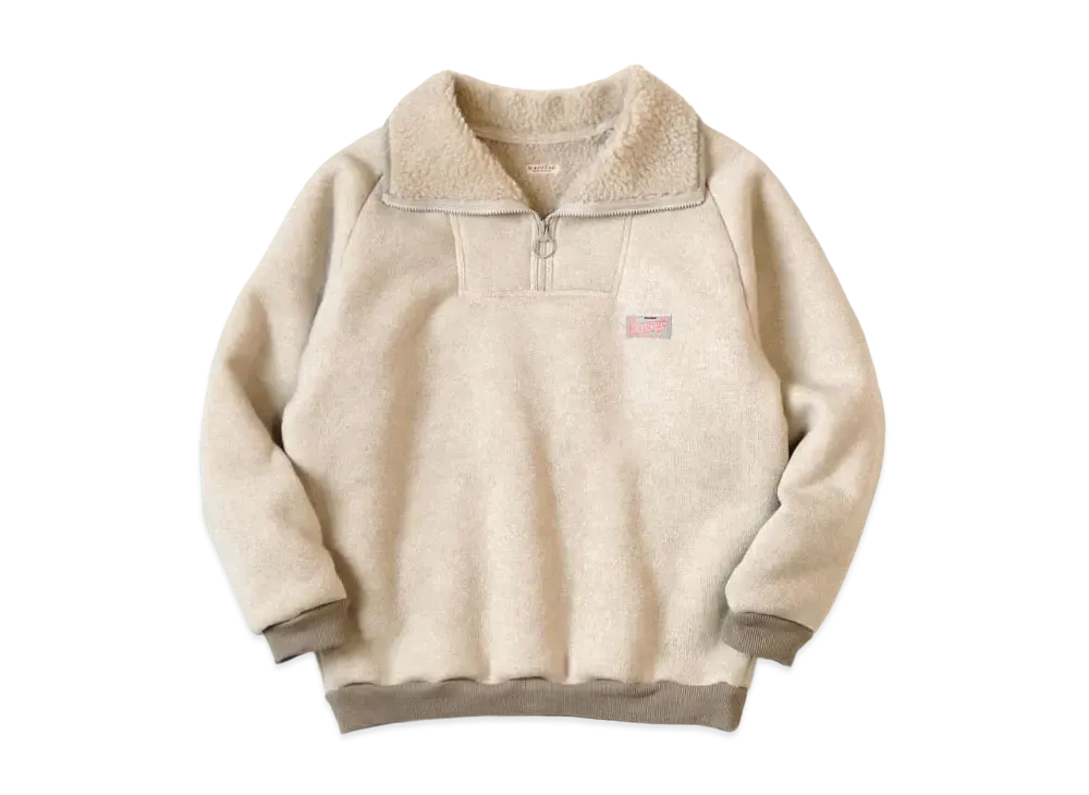 KAPITAL Boa Fleece Zip Alpine Pullover "Kinari"