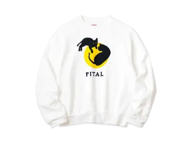 KAPITAL ECO Fleece Crew Sweat "White"