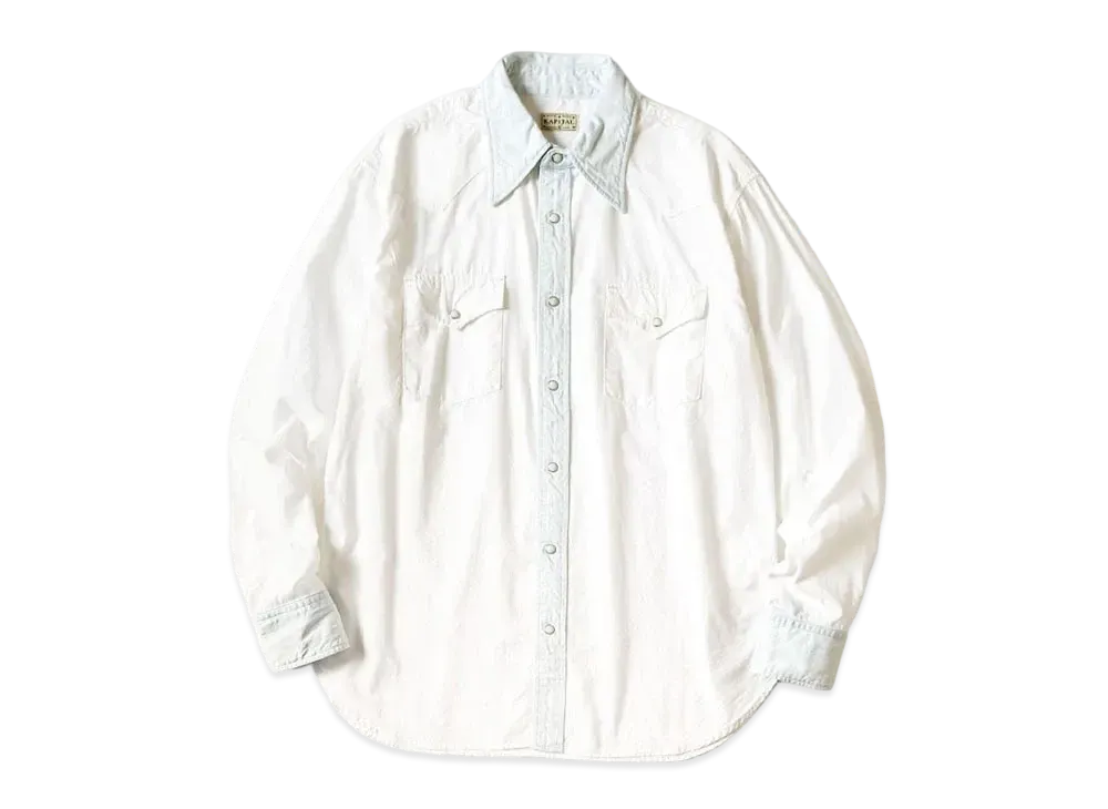 KAPITAL OX Denim Husky Western Shirt "White"