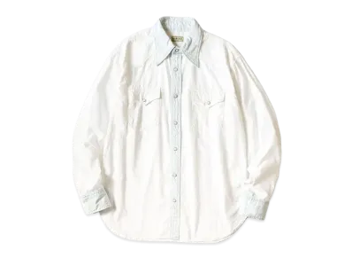 KAPITAL OX Denim Husky Western Shirt "White"