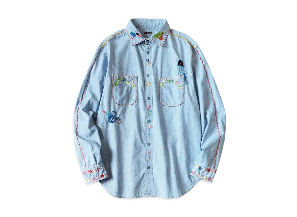 KAPITAL Chambray Work Shirt "Sax"