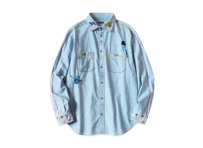 KAPITAL Chambray Work Shirt "Sax"