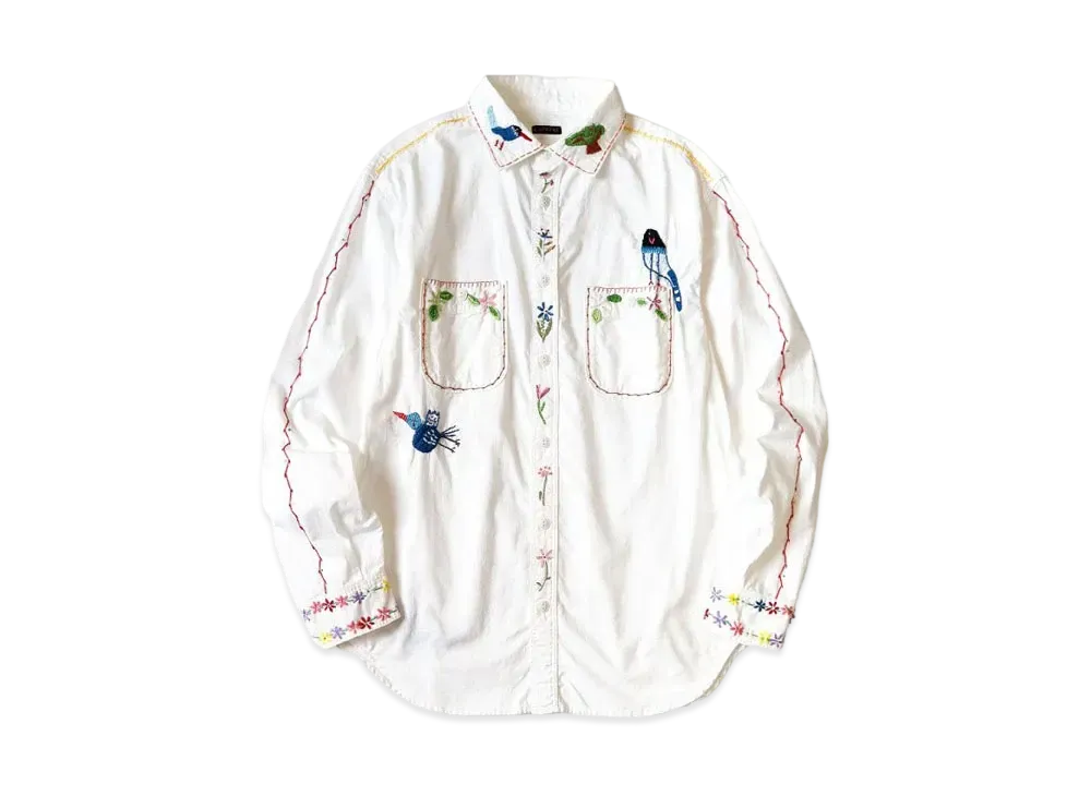KAPITAL OX Work Shirt "White"