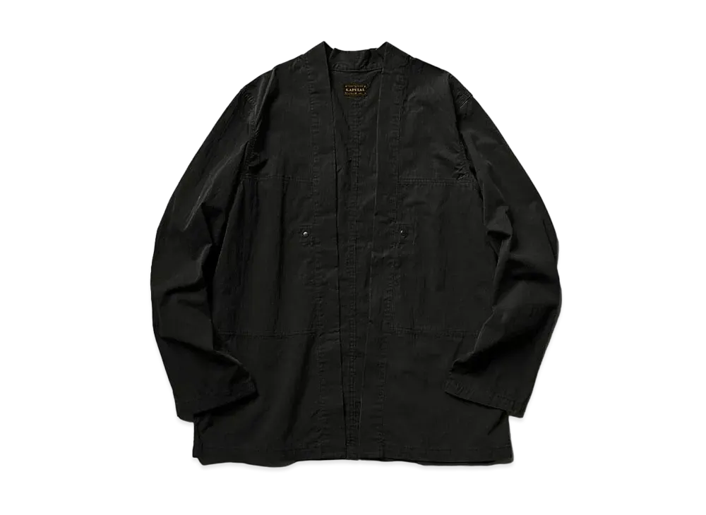 KAPITAL Ripstop Aviator Kakashi Shirt "Black"