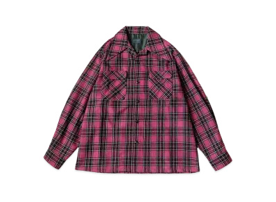 KAPITAL Wool Check Wrangle Color Board Shirt "Pink"