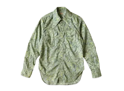 KAPITAL Lawn Paisley Wrangle Color Western Shirt "Yellow"