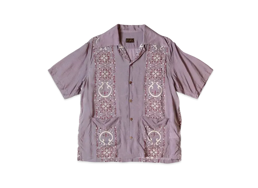 KAPITAL Silk Rayon Habananaja Wrangle Color Cuba Shirt 