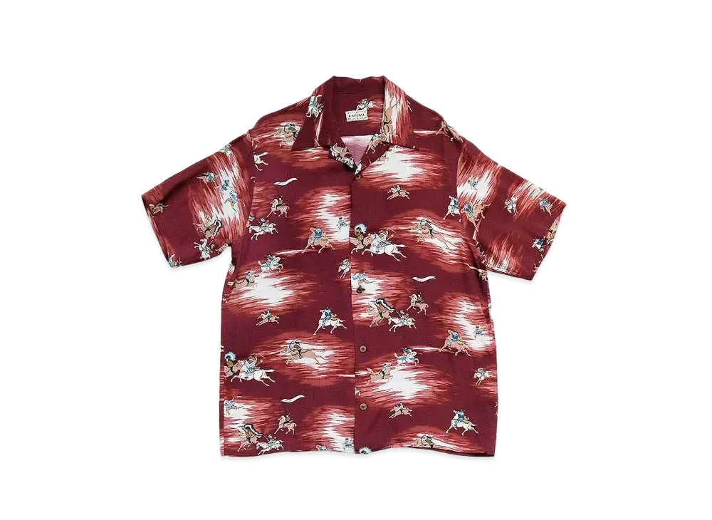 KAPITAL Rayon Kamikaze Aloha Shirt "Enji"