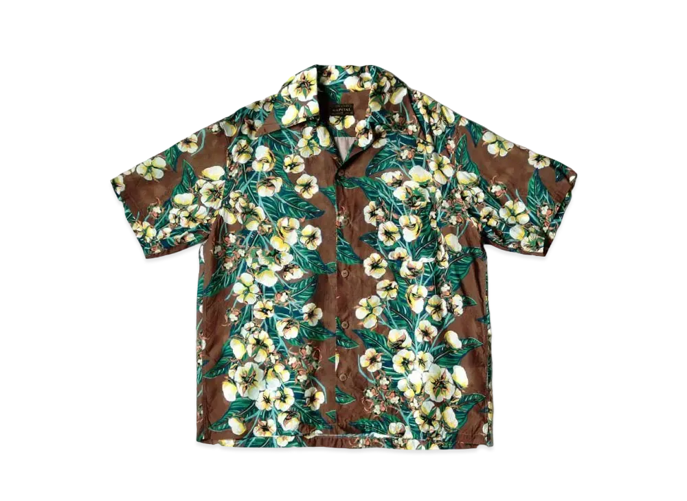 KAPITAL 7G Crochet Knit Tennessee Aloha Shirt 
