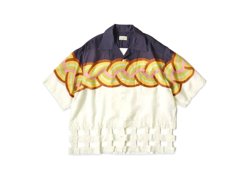 KAPITAL Silk Rayon Rainbow Wind Pen Aloha Shirt "Nascon"