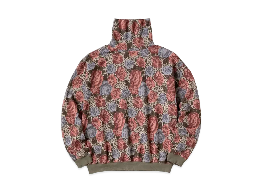 KAPITAL Gobelin India High Neck Long Tee "Pink"