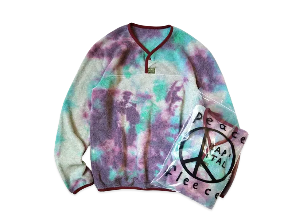 KAPITAL Reverse Fleece Tie Dye Pack Long Tee "Blue"