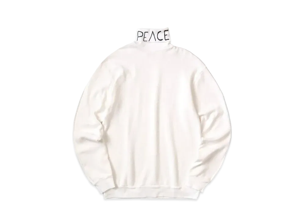 KAPITAL Waffle India High Neck Long Tee "White"