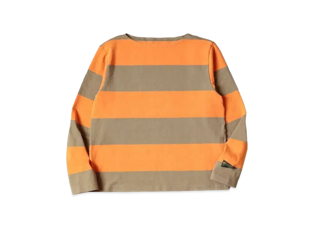 KAPITAL Border India Boat Neck Long Tee "Khaki"