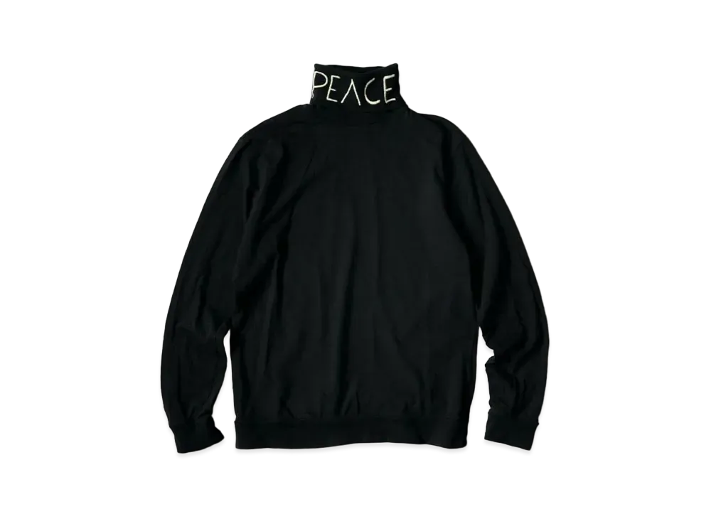 KAPITAL 18.5 India High Neck Long Tee "Black"