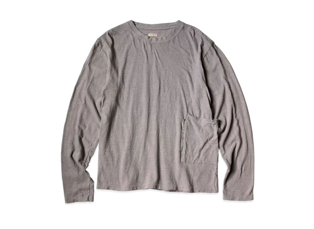 KAPITAL Gauze India Biscuit Pocket Long Tee "Light Purple"