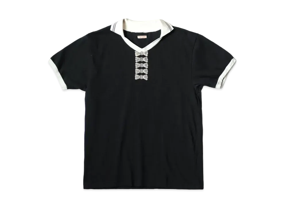 KAPITAL 20 India Skipper Ringer Tee "Black"