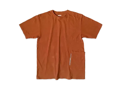 KAPITAL Gauze India Biscuit Pocket Tee "Brown"