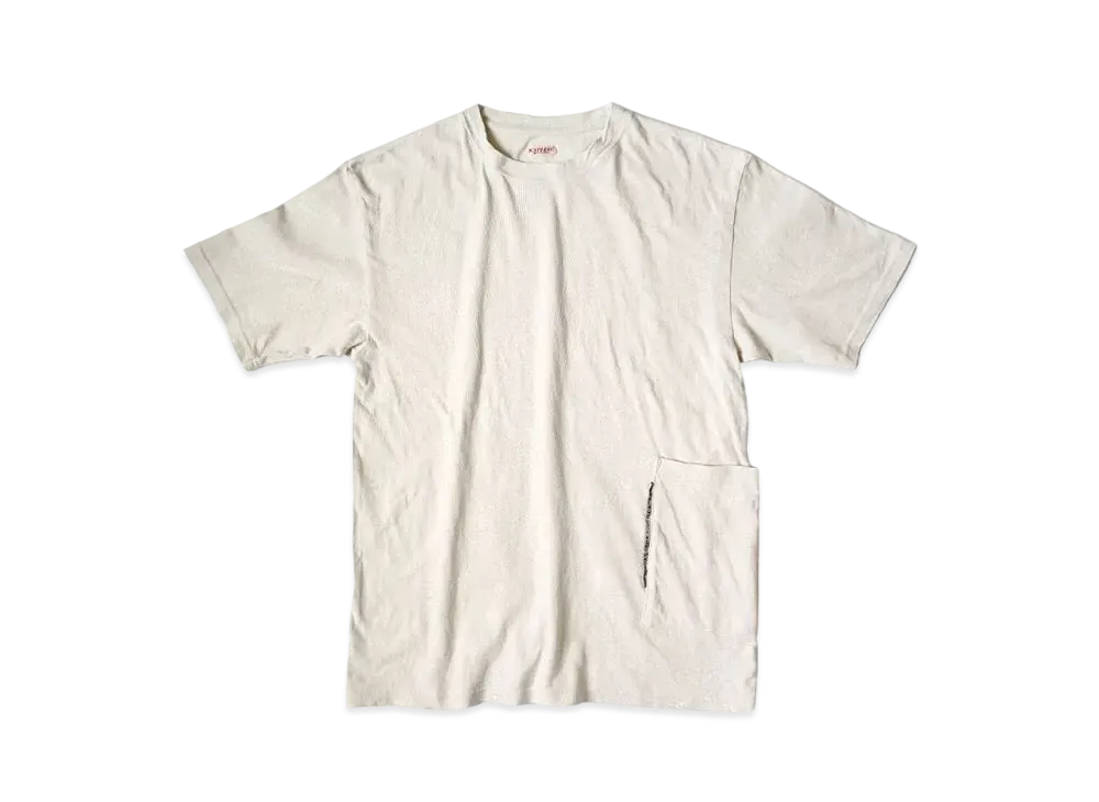 KAPITAL Gauze India Biscuit Pocket Tee "Ivory"