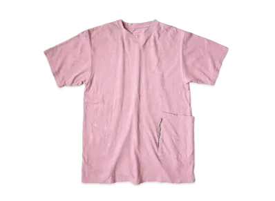 KAPITAL Gauze India Biscuit Pocket Tee "Pink"